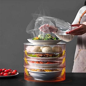 Lồng bàn đứng trong suốt thông minh 4 tầng