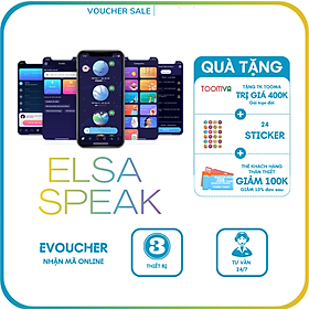 Evoucher - ELSA SPEAK English Pro - Phần mềm học nói tiếng Anh bản xứ