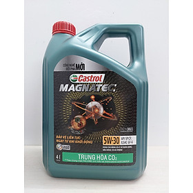 Dầu nhớt ô tô cao cấp tổng hợp toàn phần Castrol Magnatec 5W-30 API SP - 4L