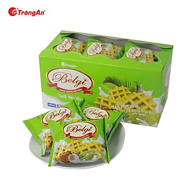 Bánh Belgi Trứng Sữa Mềm Vị Cốm Dừa Hộp 322g, Thương Hiệu Tràng An