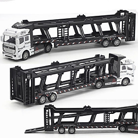 Đồ chơi mô hình xe đầu kéo container chở xe ô tô  KAVY NO.8810 đầu hợp kim có thể tháo rời tỷ lệ 1:48 - nhiều màu