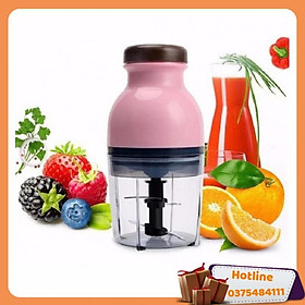 Mua Máy Xay Sinh Tố Đa Năng Cao Cấp 2 Tầng Lưỡi Nắp Bẹt Màu Nâu - Hàng Loại 1
