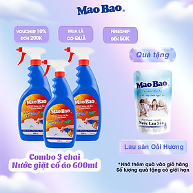 Combo 03 Chai Nước Giặt Cổ Áo Mao Bao 600ml