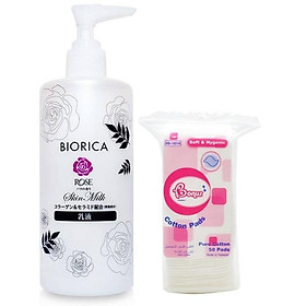 Dưỡng ẩm da dạng sữa Nhật Bản ( 200G) Tặng kèm 1 bông tẩy trang