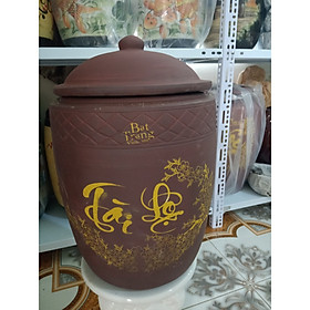 Mua Hũ đựng gạo sành gốm sứ Bát Tràng loại 12Kg