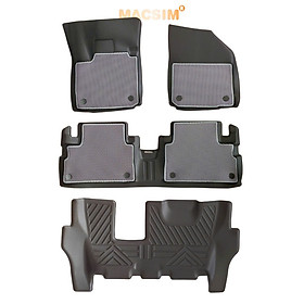 Thảm ô tô sd3 2 lớp dạng lưới lục giác Suzuki XL7/ Suzuki Ertigar (ghi) - bề mặt cao su siêu sạch - Macsim