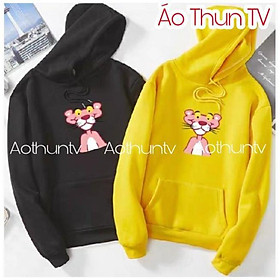 Áo hoodie báo hồng chất nỉ bông dày siêu ấm, cho các bạn đi dạo phố, hẹn hò, đi du lịch. giá rẻ