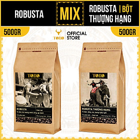 1KG Bộ Mix Cà Phê Bột Toro Robusta & Toro Robusta Thượng Hạng Nguyên Chất