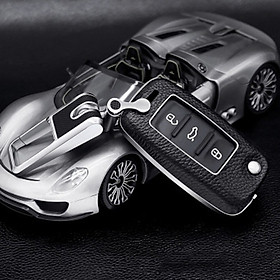 Car Key Case Keychain For Volkswagen Sagitar / Tiguan / LaVida / Bora / Skoda / POLO / Gran Lavida Car Key Cover Shell