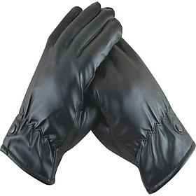 Găng Tay Da Lót Nỉ Cảm Ứng Cho Nam GT001