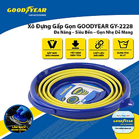 Xô Đựng Gấp Gọn GOODYEAR GY-2228 Dung Tích 10L Đa Năng Có Móc Treo Tiện Dụng Chất Liệu Siêu Bền - Nhập Khẩu Chính Hãng