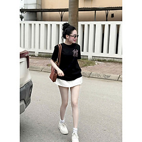 Áo Thun Nữ Cotton Mềm In Chữ Đơn Giản Mặc Hằng Ngày