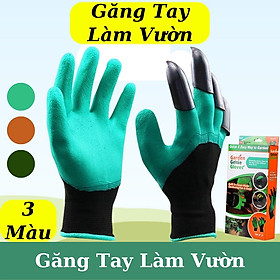 Bao tay làm vườn - Găng tay chuyên dụng làm vườn có móng vuốt , bới đất , chăm sóc cây , chống thấm nước , co giãn đàn hồi tốt siêu bền , dễ vệ sinh-