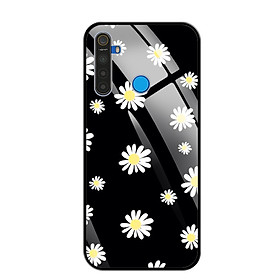 Ốp Lưng Điện Thoại REALME 5i/REALME 5s/REALME 5 - Mặt Lưng Kính Cường Lực - 0086 HOACUC - Hàng Chính Hãng