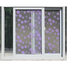 Mua 5M Giấy Dán Kính Họa Tiết dán kính bồ công anh hồng Không Cần Keo DK102 Khổ 0.45m