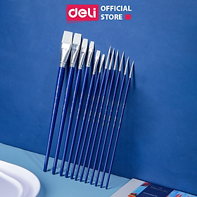 Cọ Vẽ Màu Nước Cọ Đầu Tròn Cọ Đầu Dẹt Cao Cấp Finenolo Deli - Cọ Chuyên Dụng Cho Vẽ Màu Chuyện Nghiệp Hoạ Cụ - EC281 EC282 EC283