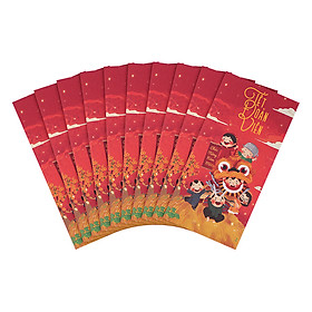 Xấp Bao Lì Xì Cao Cấp - Tết Đoàn Viên 1 (10 Cái / Xấp)