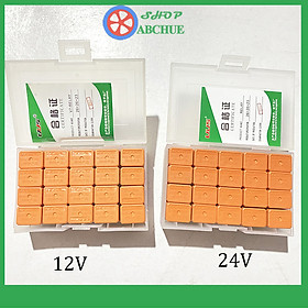 Rơ Le điều hòa 5 Chân 12V 40A hoặc 24V 40A Màu Cam