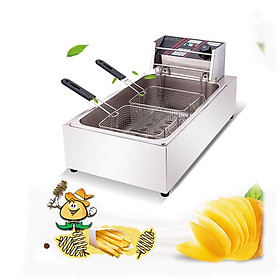 Mua Bếp chiên nhúng điện 12L. Bếp chiên gà rán  khoai tây chiên  khoai lang  xúc xích ..