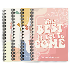 Sổ tay caro lò xo A5 TUANVIET BOOKS 200 trang, phù hợp ghi chép, nhật ký