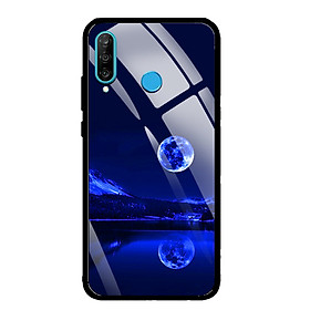 Ốp Lưng Kính Cường Lực cho điện thoại Huawei P30 Lite - 0269 MOON02 - Hàng Chính Hãng
