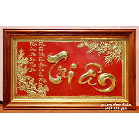 Mua Tranh đồng vàng nguyên chất chữ Tri Ân thầy cô giáo