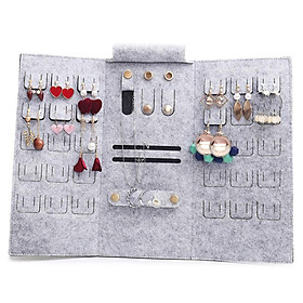 Organizer Secure Roll Jewelry Storage Bag for Travel Earrings and More