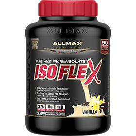 [HCM][THỰC PHẨM DINH DƯỠNG THỂ THAO] Whey Protein Tăng Cơ Allmax ISOFLEX VANILLA 5lbs (2.5kg)