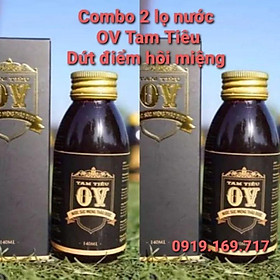 Combo 2 lọ nước OV TAM TIÊU dứt điểm Hôi Miệng - An toàn từ thảo dược -  Đỗ Quang Vịnh