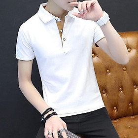 ÁO POLO NAM, ÁO THUN NAM CỘC TAY CỔ BẺ BIG MAN, PHONG CÁCH HÀN QUỐC 4 PHIÊN BẢN MÀU