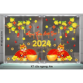 Mua DECAL TRANG TRÍ TẾT 2024 CHO SẢNH KHÁCH SẠN