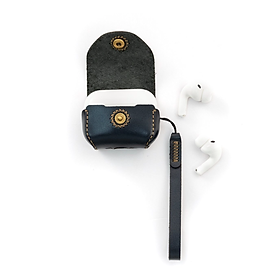 Mua Bao da dành cho Apple Airpods Pro 3   hiệu Khắc Tên  chất liệu da bò - Hàng chính hãng