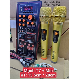 Mua Mạch Loa Kéo T7 kích thước 13 5cm x 28cm   dùng cho thùng bass đơn 40 trở xuống ( có lựa chọn Có Mic/Không Mic ) Hàng Chính Hãng