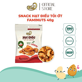 Snack Hạt điều Faminuts Túi 40g - snack hạt điều bể đôi ăn vặt giàu dinh dưỡng