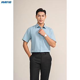 Sơ mi nam cộc tay May10 form RegularFit mã 010124195ONGB AH388