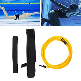 4 meters Swimming Resistance Belt Bungee Cord for Women Men Swim Tether with Mesh Storage Bag