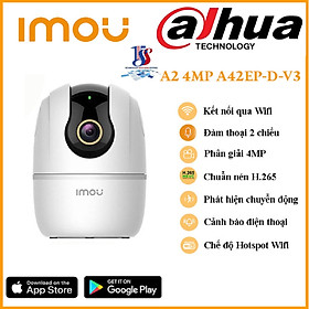 Mua Camera wifi Imou A2 4MP IPC-A42P-D-V3 4.0 megapixel tầm nhìn đêm hồng ngoại  quay quét qua app  đàm thoại hai chiều  theo dõi thông minh - Hàng chính hãng bảo hành 24 tháng