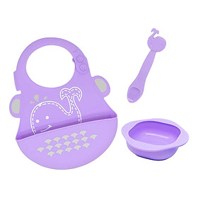 Bộ đồ dùng ăn dặm silicon Baby Marcus & Marcus, cho bé từ 6 tháng