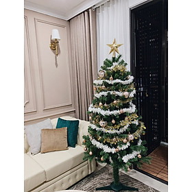 Mua Cây thông noel màu xanh cao 150cm - Tán dày và đẹp  cây thông chắc chắn và dể tháo lắp