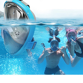 Mặt nạ bơi lặn - mặt nạ lặn biển du lịch - mặt nạ bơi có ống thở - Mặt nạ lặn có thiết kế gắn camera dưới nước