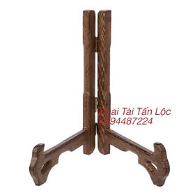 Giá đỡ đĩa , khay dựng bánh trà gỗ cánh gà cao 20 cm