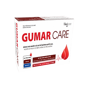 Thực phẩm bảo vệ sức khoẻ Gumar Care - Hỗ trợ giảm đường huyết, giảm nguy cơ biến chứng do bệnh tiểu đường