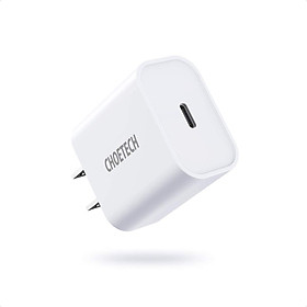 Adapter Sạc 20W Choetech Type-C Hỗ Trợ Sạc Nhanh PD Power Delivery Q5004-V2 - Hàng Chính Hãng