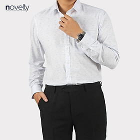 Hình ảnh Áo sơ mi nam dài tay Novelty Regular fit hoa văn hoa văn NSMMINMCNR220947D