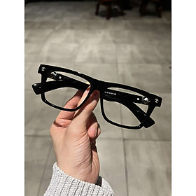 Kính CH Mắt vuông to gọng nhựa họa tiết bản dày cao cấp