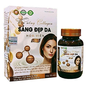 Viên uống Collagen Sáng Đẹp Da Hoa Viên Gold. Bổ sung collagen