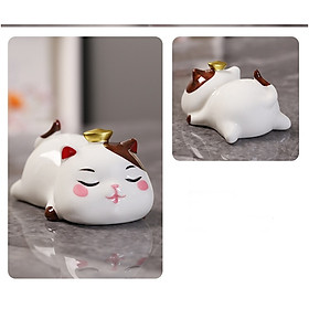 Mô hình Mèo Gốm Sứ Trang Trí_ Hàng Chính Hãng