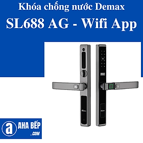 Khóa cửa chống nước Demax SL688 AG - Wifi App. Hàng Chính Hãng