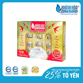 Hộp Quà Tặng Tổ Yến Chưng Đường Phèn Cao Cấp 25% Khánh Hòa Nutrition