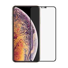 Miếng Dán Cường Lực Chống Vân Tay Cho Iphone XS Max – Full màn hình, Bề Mặt Nhám - Màu Đen – Hàng Chính Hãng